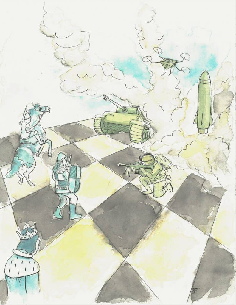 Illustration: Caroline Dostie / Le Verbe.