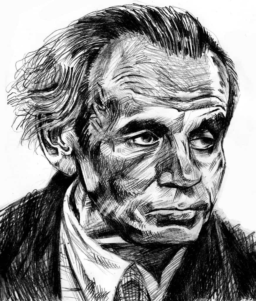 Louis-Ferdinand Céline (illustration de Gio / Wikimedia Commons).